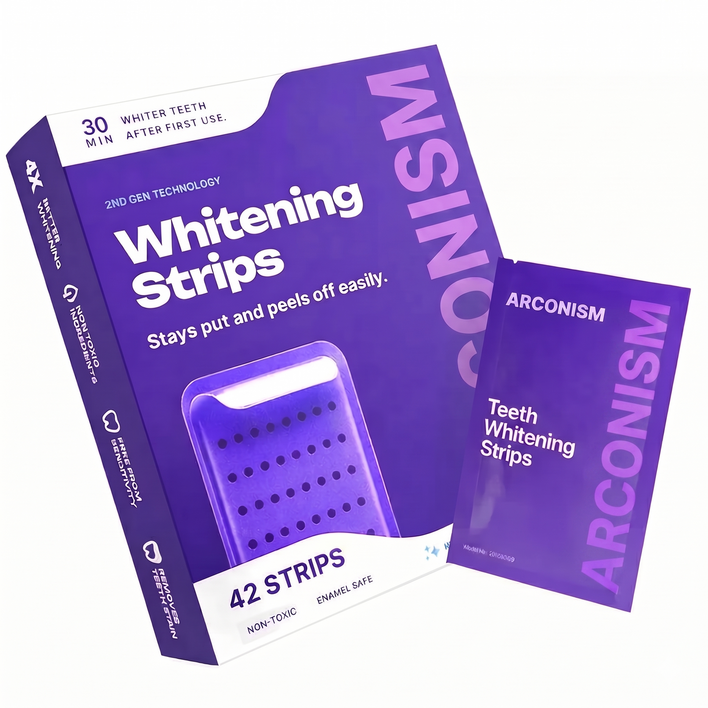 Arconism™ Purple Teeth Whitening Strips
