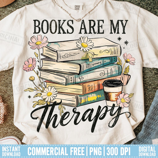 Retro Floral Book PNG